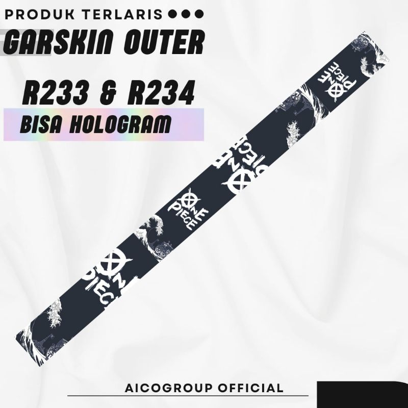 Jual stiker outer garskin R 233/ R 234 bisa hologram presisi 100 % ...