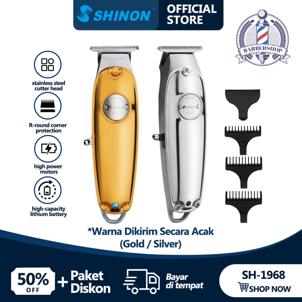Jual SHINON SH-1968USB Mesin Cukur Rambut Kumis Jenggot Shaver Trimmer ...