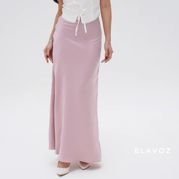 ELAVOZ Lisa Silk Long Skirt Bawahan Wanita Rok Wanita Rok Satin