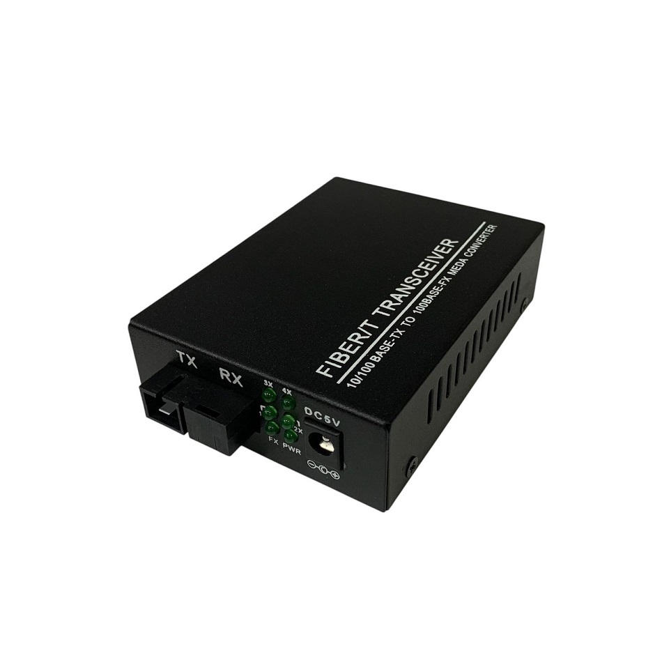Jual Media Converter Fiber Optik 1 port FO 4 Lan RJ45 Ethernet ...