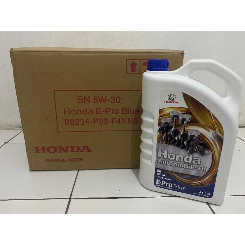Jual Honda Epro Blue SN 5w30 Fully Synthetic UK 4L Original. | Shopee ...