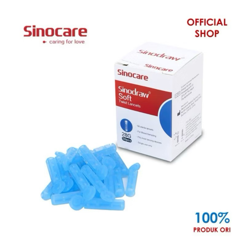 Jual Blood Lancet Sinocare Isi 50 Strip / Lanset Steril | Shopee Indonesia