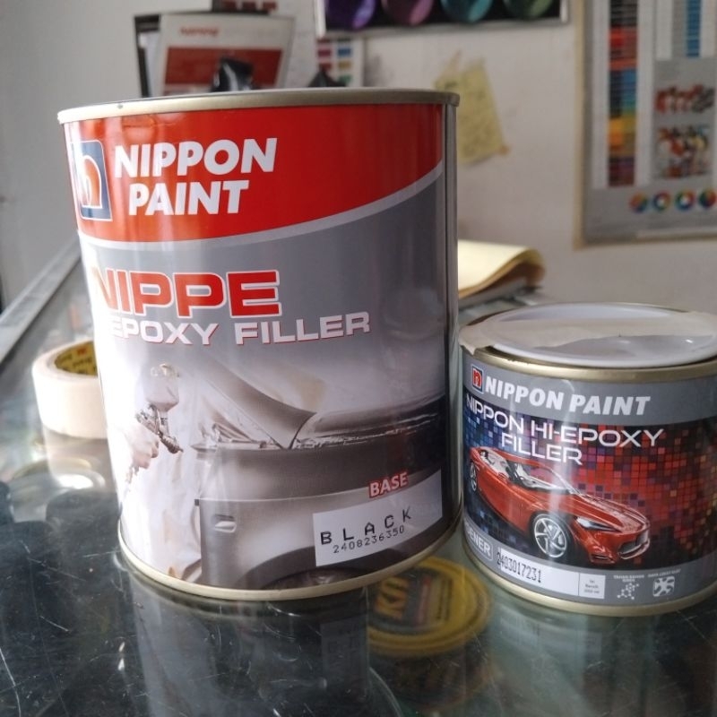 Jual Epoxy NIPPE 2k .warna Hitam set | Shopee Indonesia