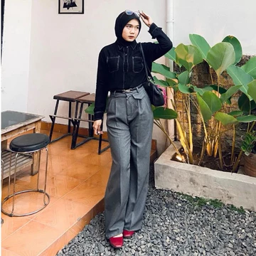 ORO PANTS Loose Pants Trousers Celana Panjang Wanita Anti Kusut Celana Kulot Wanita Formal