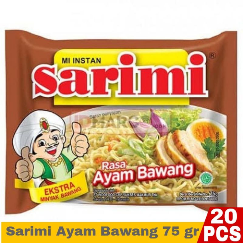 Jual Mie Instan Sarimi Rasa Ayam Bawang 75 gr isi 20 Pcs | Shopee Indonesia