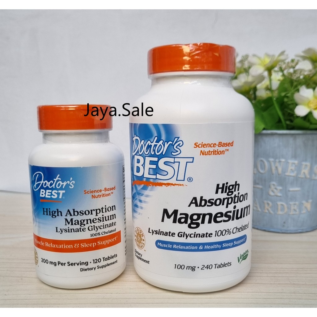 Jual Doctor's Doctor Doctors Best High Absorption Magnesium 120 Tablets ...
