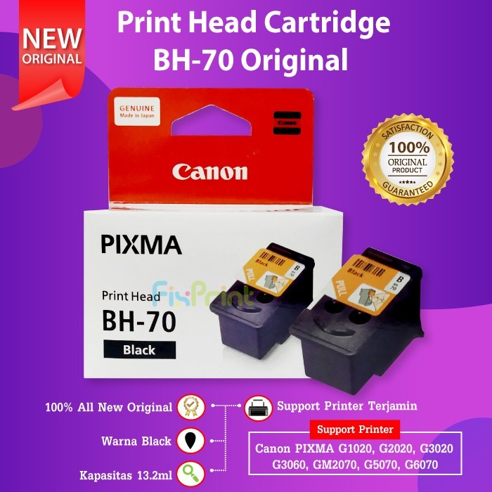 Jual FixPrint Print Head Canon BH70 Black CH70 Color Cartridge Garansi ...