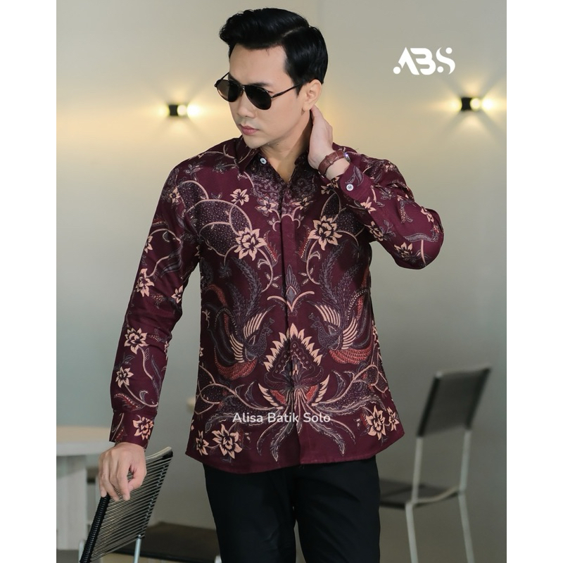 Jual Alisa Sultan Dobby Premium Batik Solo Lengan Panjang Bahan Katun 