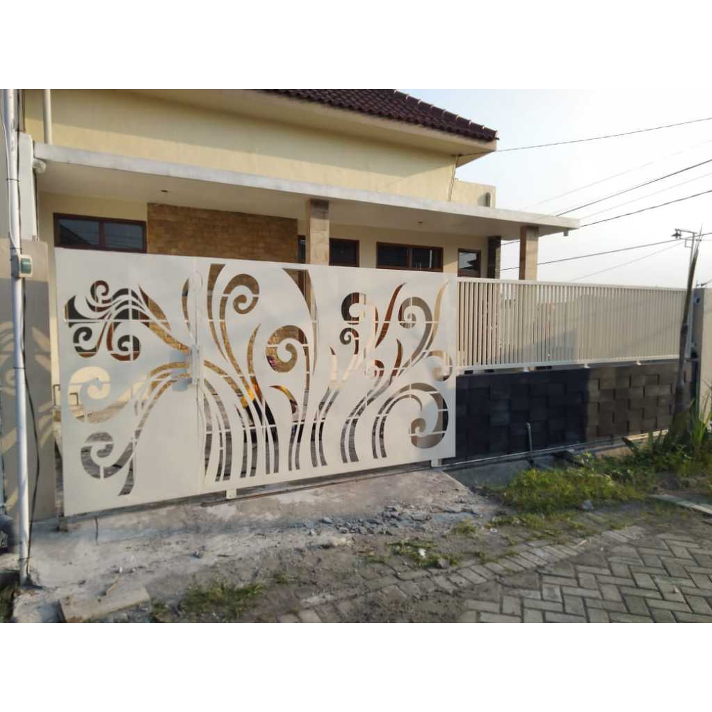 Jual pagar cutting laser | pagar plat motif | Shopee Indonesia