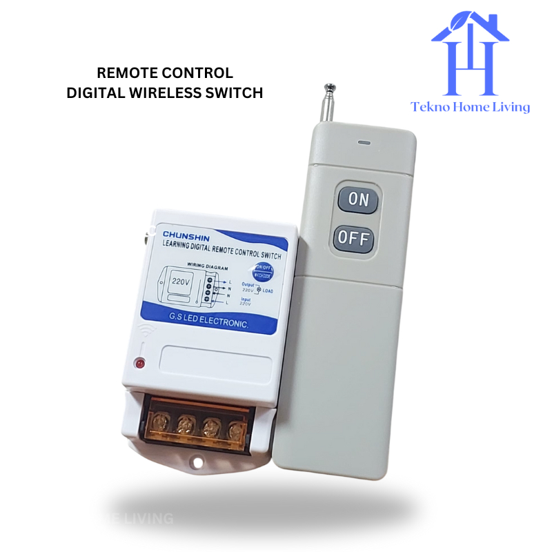 Jual Remote Control Wireless Eksklusif Switch On/Off Saklar Wireless AC ...
