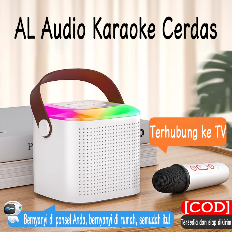 Jual [COD]Speaker Bluetooth Karaoke 2 Set Mic Mini Speaker Karaoke ...