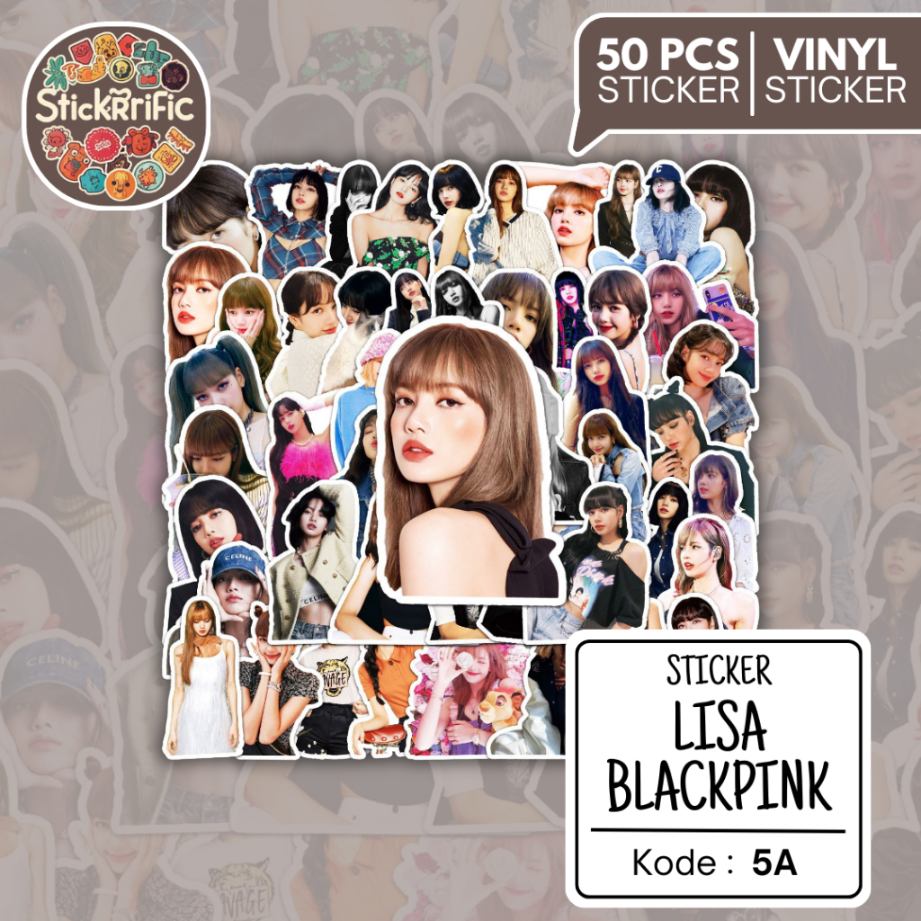 Jual Sticker BLACKPINK Lisa Isi 50pcs - Stiker K-Pop Premium untuk ...