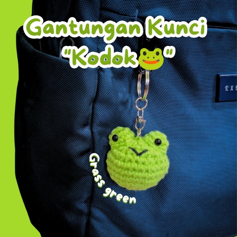 Jual Gantungan Kunci Rajut Kodok/Katak/Frog • Frog amigurumi | Shopee ...