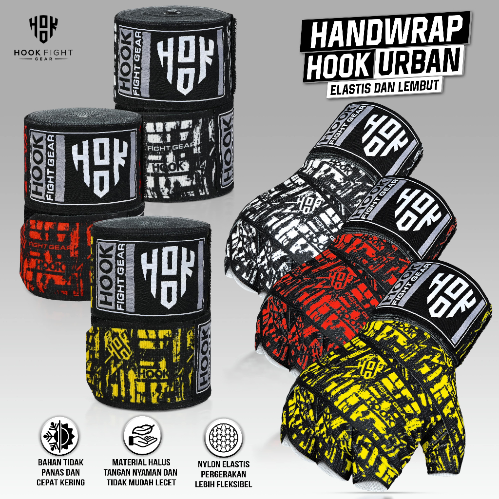 Jual Hand Wrap Boxing Hook Handwarp Bandasi Tinju Handwrap Strap Muay ...