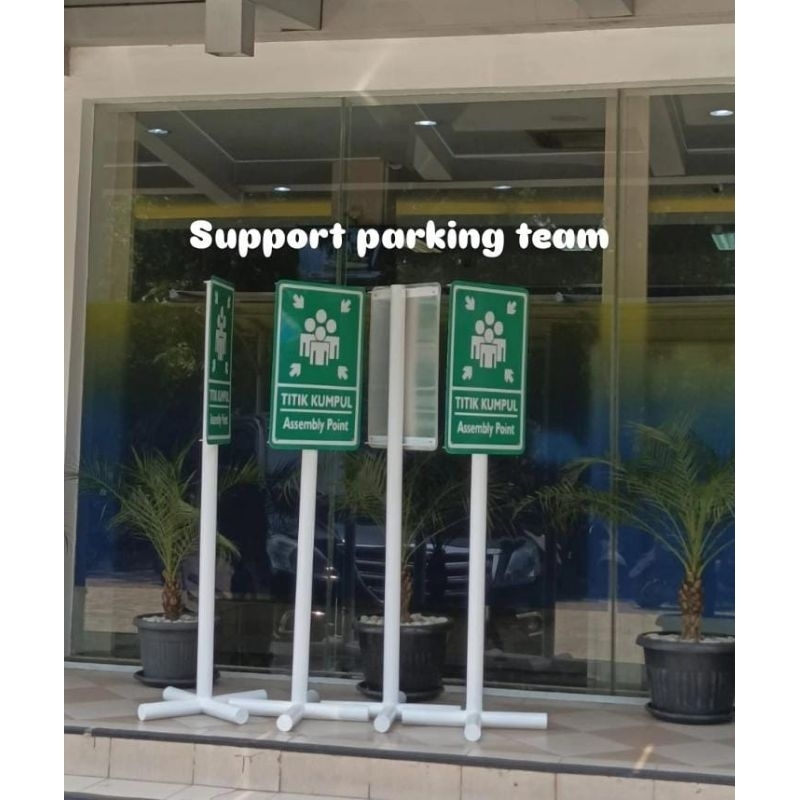 Jual Rambu Titik Kumpul UK.40x60 +Tiang tinggi 1,5m | Shopee Indonesia