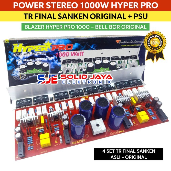 Jual KIT POWER BLAZER 1000W STEREO HYPER PRO TR SANKEN JAPAN ASLI