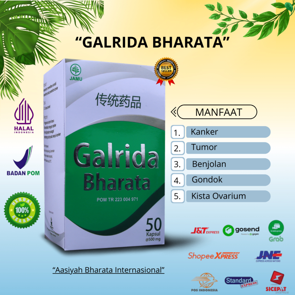 Galrida Bharata Original Obat Kanker Tumor Kista Benjolan Kelenjar Getah Bening