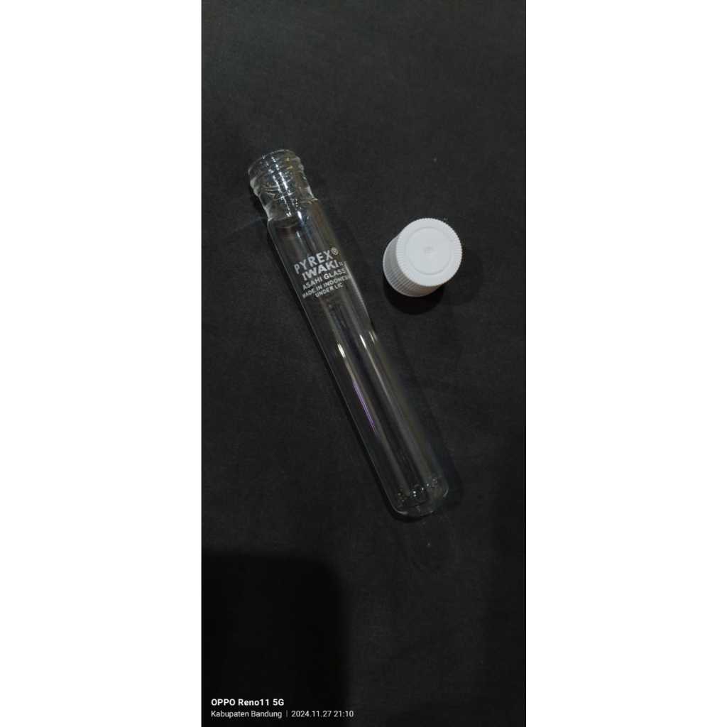Jual Tabung reaksi pyrex iwaki 16 x 100 tutup ulir tabung autoclave ...