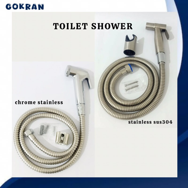 Jual Toilet Shower Set Chrome Toilet Shower Set Stainless Sus304 Jet ...