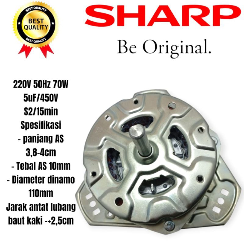 Jual Dinamo Spin Pengering Mesin Cuci Sharp Tabung Original Shopee