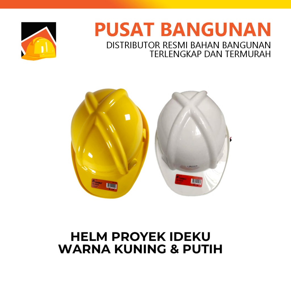 Jual Helm Proyek - Safety Helmet IDEKU Perlengkapan K3 - Warna Kuning ...