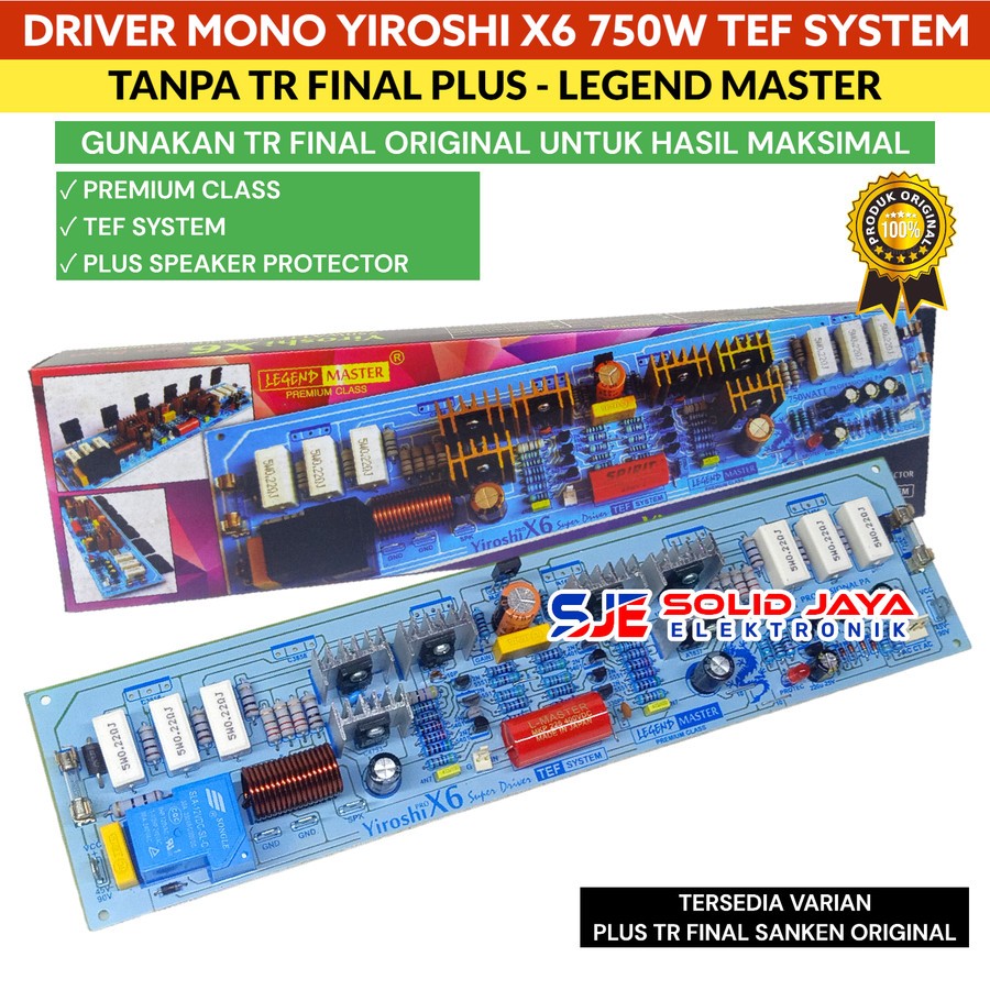 Jual DRIVER POWER YIROSHI X6 750W MONO TEF SYSTEM AMPLI AMPLIFIER TANPA
