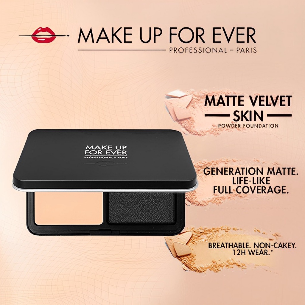 Jual MUFE Make Up For Ever Matte Velvet Skin COMPACT powder/bedak padat ...