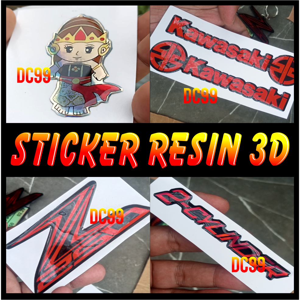 Jual STICKER TIMBUL RESIN CUSTOM - DC99 | Shopee Indonesia