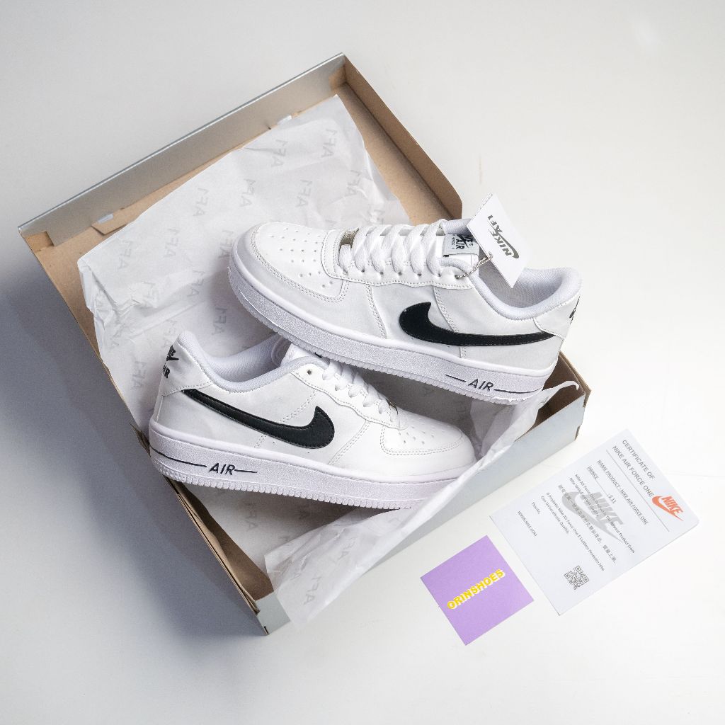 Jual Sepatu AF1 Low white Black Premium Original | Shopee Indonesia