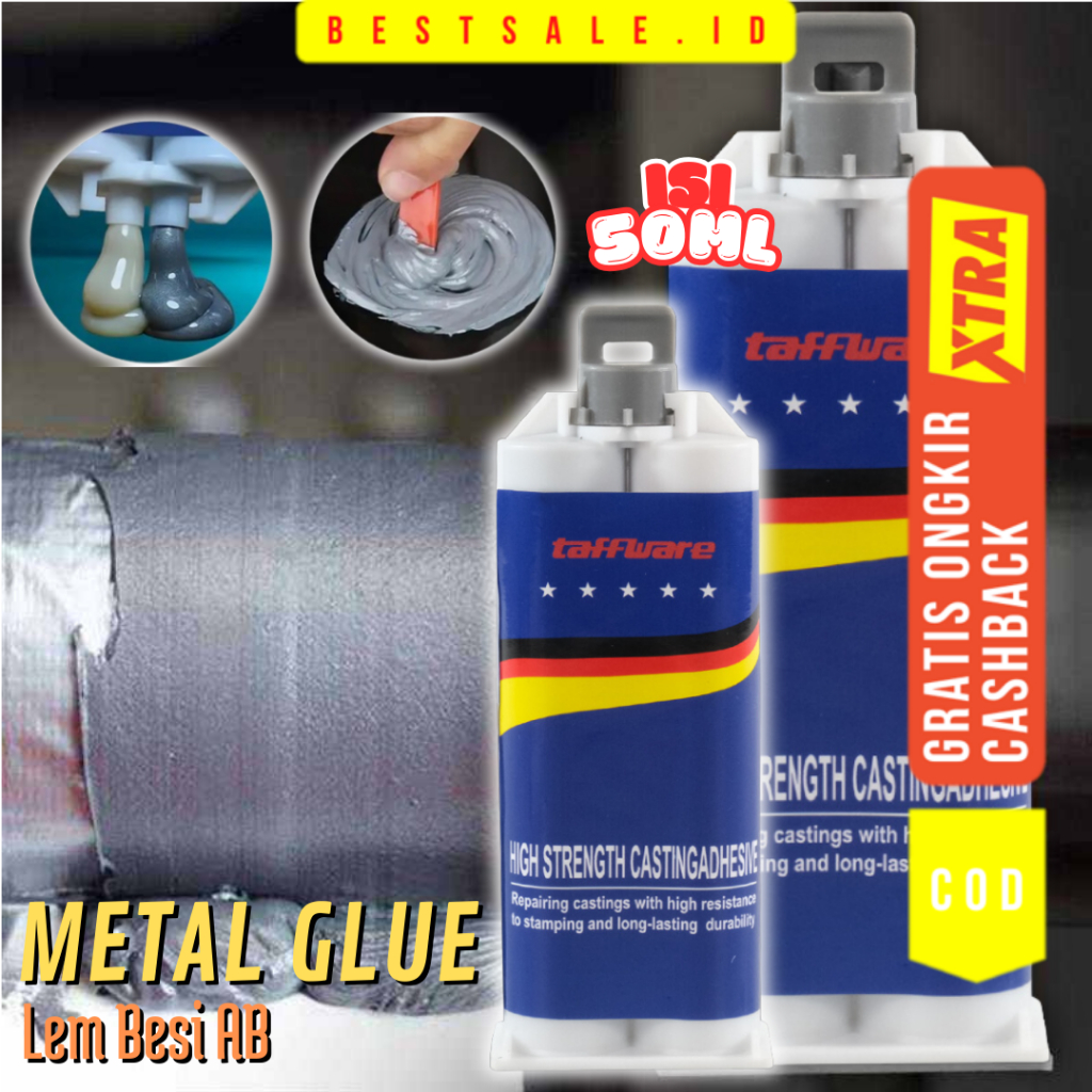 Jual Lem Besi Metal AB Tahan Panas 50ml - Glue Adhesive Industrial AB ...