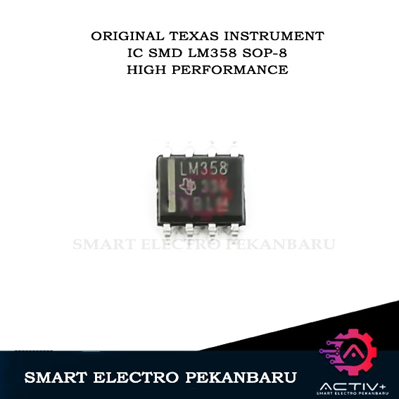 Jual ORIGINAL IC SMD LM358 SOP-8 TEXAS INSTRUMENT / STMICROELECTRONICS ...