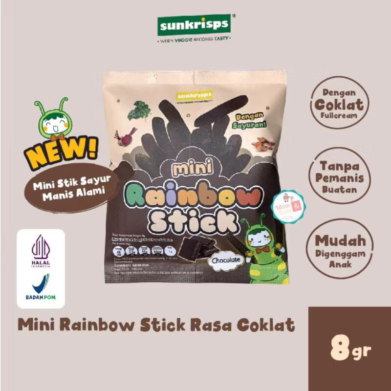 Jual Sunkrisps Mini Rainbow Stick 8g | Stik Pelangi | Snack Cemilan ...
