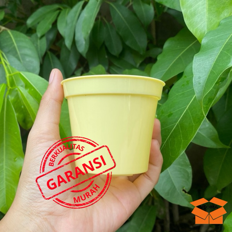 Jual Neoma Plastindo Pot Bunga Tanaman Hias Mini 8cm Warna Kuning ...