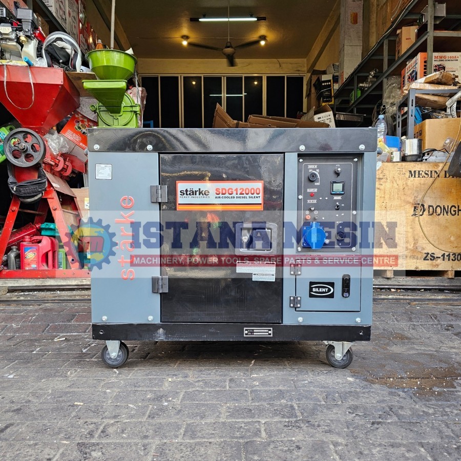 Jual 10KVA GENSET SOLAR 8500W STARTER DIESEL GENERATOR STARKE SDG 12000 ...