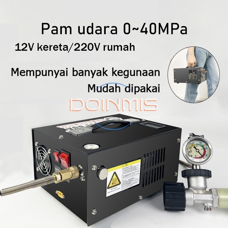 Jual Kompresor Mini Portable 12v & 220v Converter 4500psi 40Mpa ...