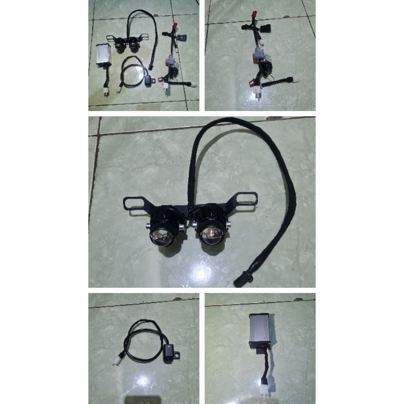 Jual Lampu tambahan/tembak 1 set buat molis fox-R dan Fox-S atau molis ...