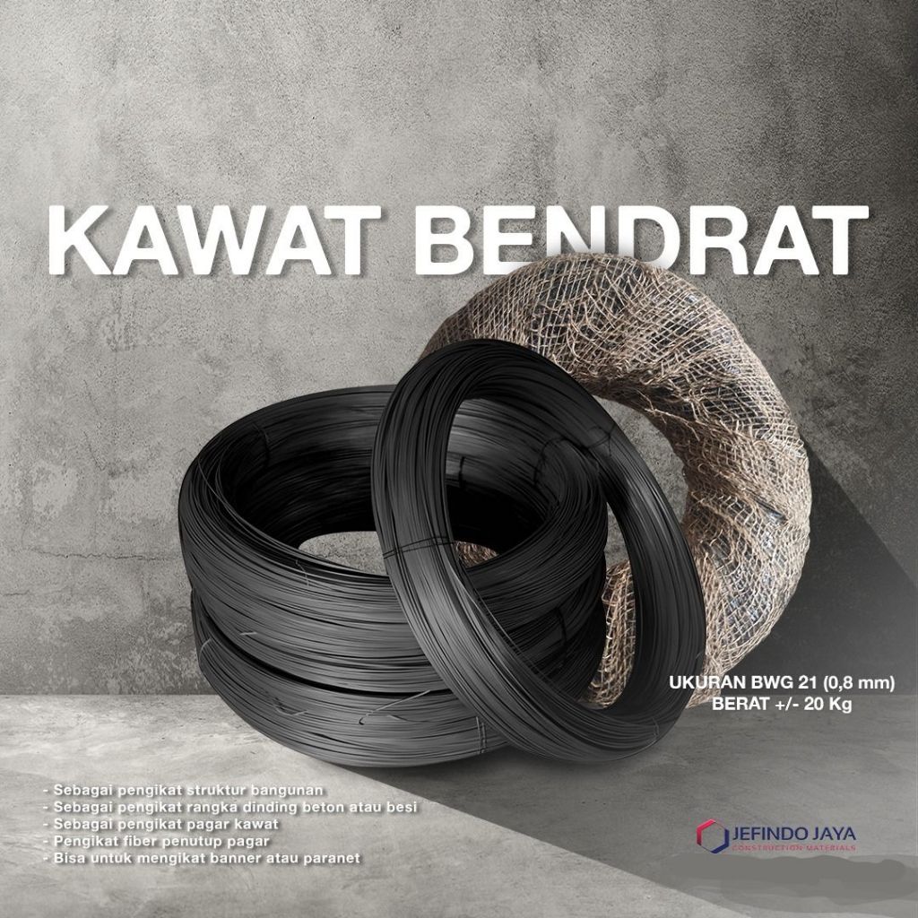 Jual KAWAT BENDRAT - ROLL @20KG - KAWAT BANGUNAN BWG 21 | Shopee Indonesia