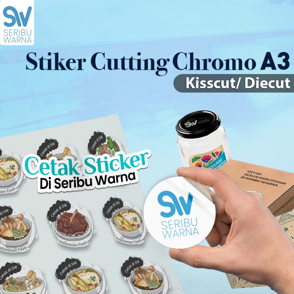 Jual Cetak Sticker Label // Chromo // Vinyl - Sticker Chromo | Shopee ...