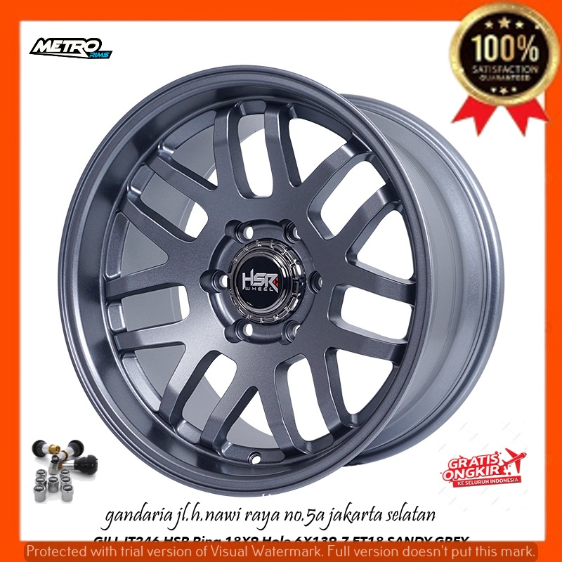 Jual VELG PELEK RACING R18 RING 18 UNTUK MOBIL FORTUNER HILUX TRITON ...