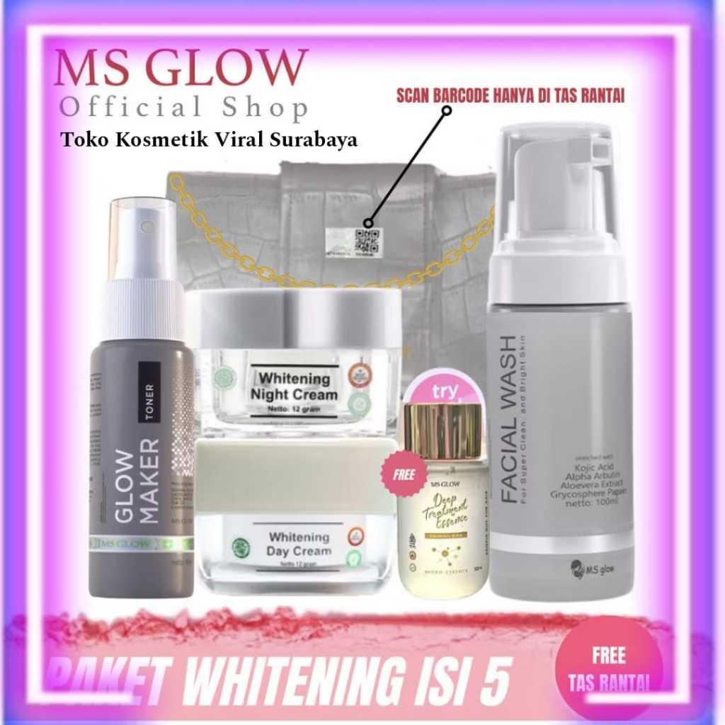 Jual PROMO PAKET WAJAH MS GLOW ( DAY CREAM / BB CREAM ) paket ms glow