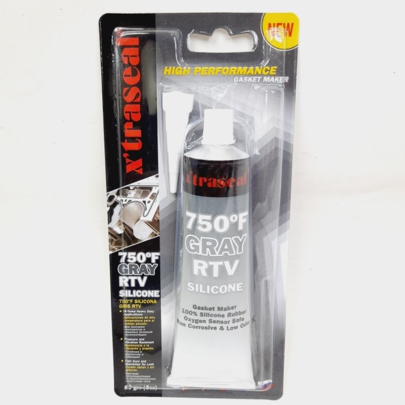 Jual Lem Silicon RTV Gasket Hi-Temp 85 Gram XTRASEAL GREY 750F | Shopee ...