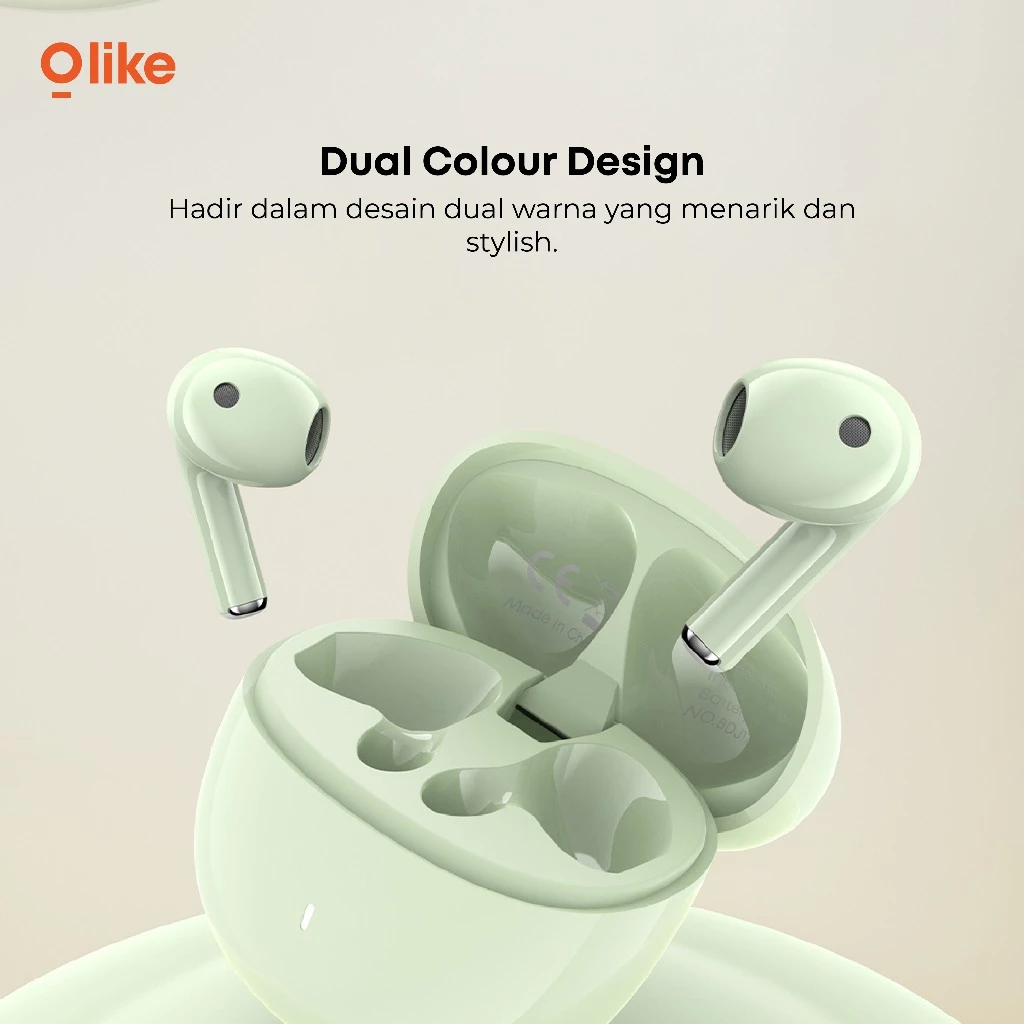 OLIKE TWS T111 Earphone Headset Bluetooth 5.3 Long Standby Time - Hifi Sound Quality - Garansi Resmi 1 Tahun - LIVE