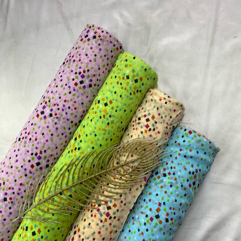 Jual Kain Bahan Sifon Grade A Motif Kotak Meteran Premium Murah Mewah ...