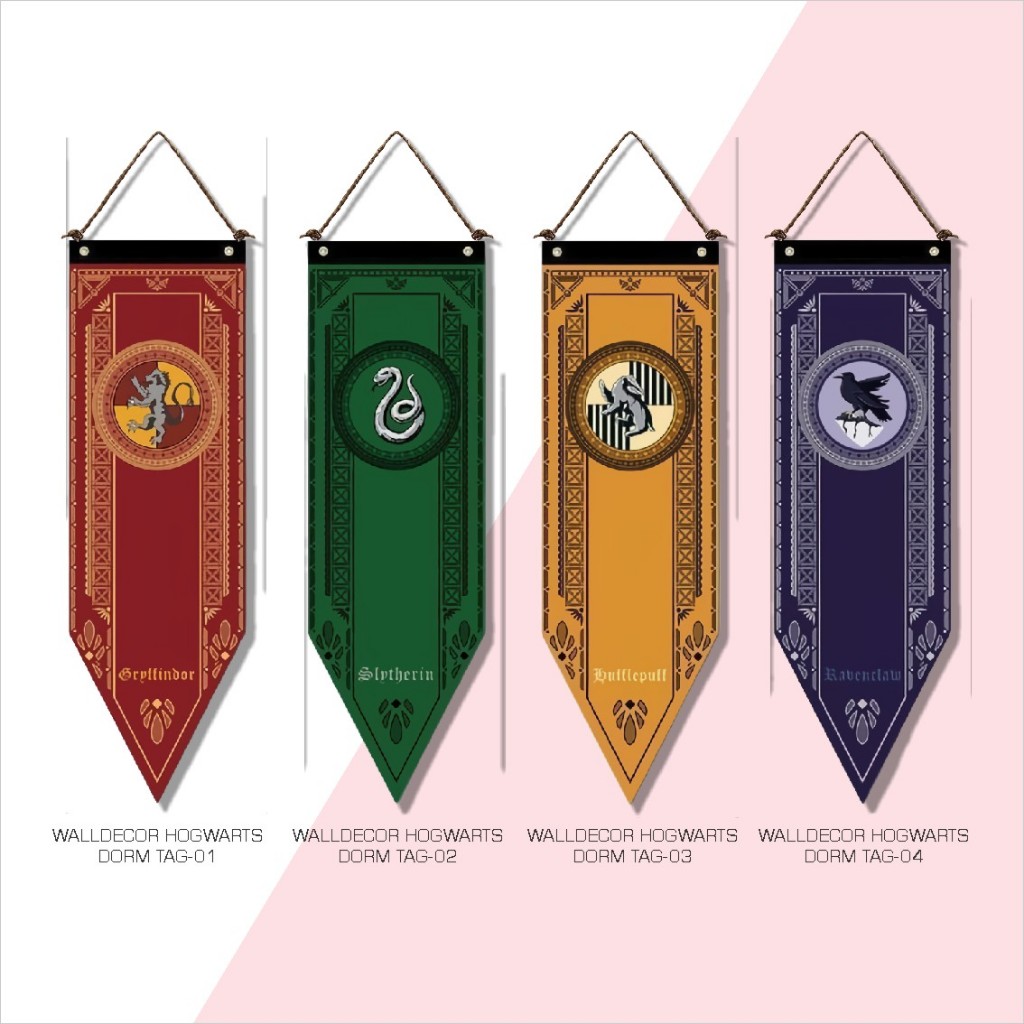 Psc Decor Hiasan Pajangan Dekorasi Dinding Rumah Wall Decor Hogwarts Dorm Tag Aesthetic 10x30 cm
