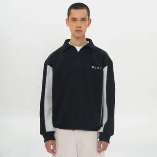 M231 Half Zip Wanderer Living Hitam 0716B