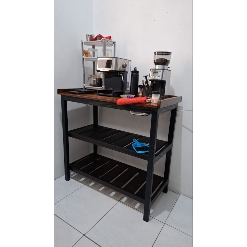 Jual meja rak serbaguna jati belanda | Shopee Indonesia
