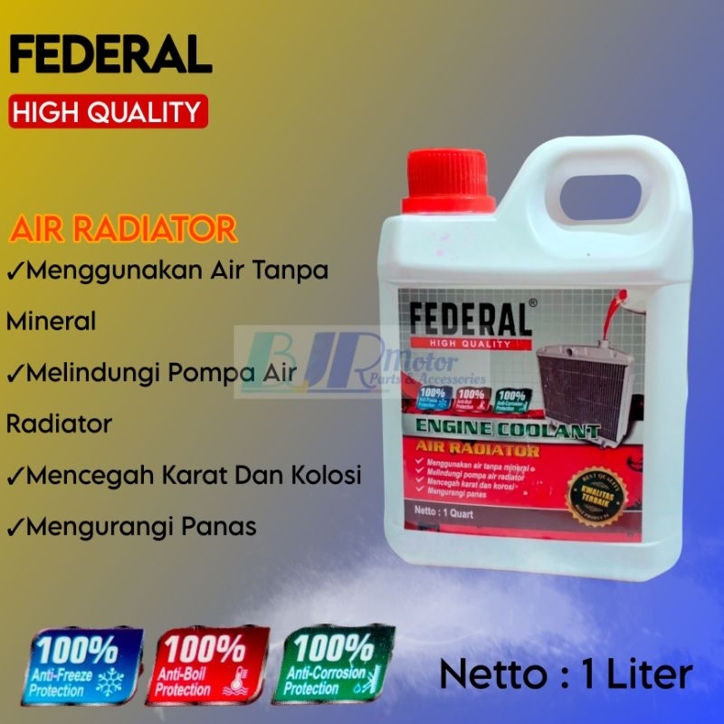 Jual COOLANT AIR PENDINGIN RADIATOR FEDERAL® 1 LITER MERAH KUALITAS ...
