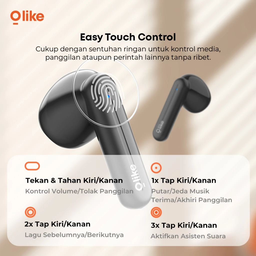 OLIKE True Wireless Bluetooth Earphone Earbuds TWS Headset T100 | A6S | EJ6 | EJ4 - LIVE