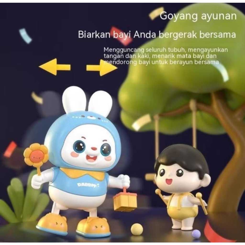 Jual COD MAINAN KELINCI MENARI MUSIK 48 LAGU DAN LAMPU / MAINAN LABU ...