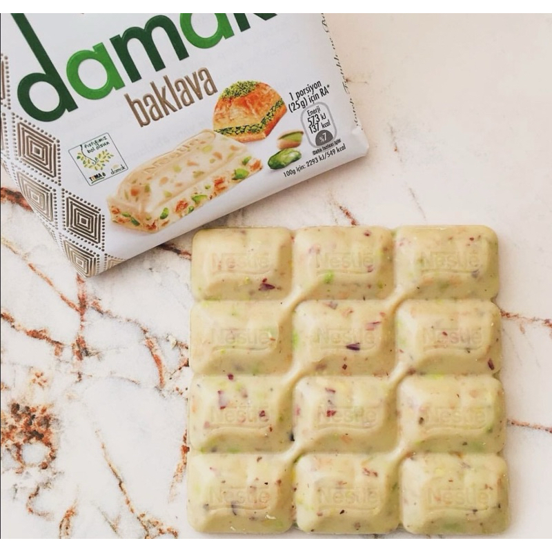 Jual COKLAT PISTACHIO BAKLAVA COKLAT DARK COKLAT NESTLE DAMAK COKLAT